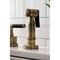 Kingston Brass KS8723CKLBS Widespread Kitchen Faucet with Brass Sprayer, Antique Brass KS8723CKLBS - alternate 4